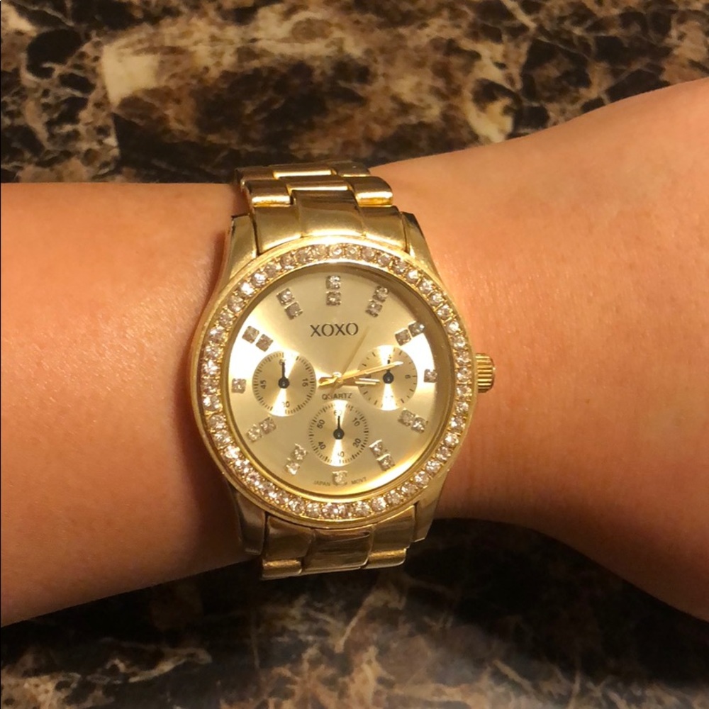 Xoxo gold watch